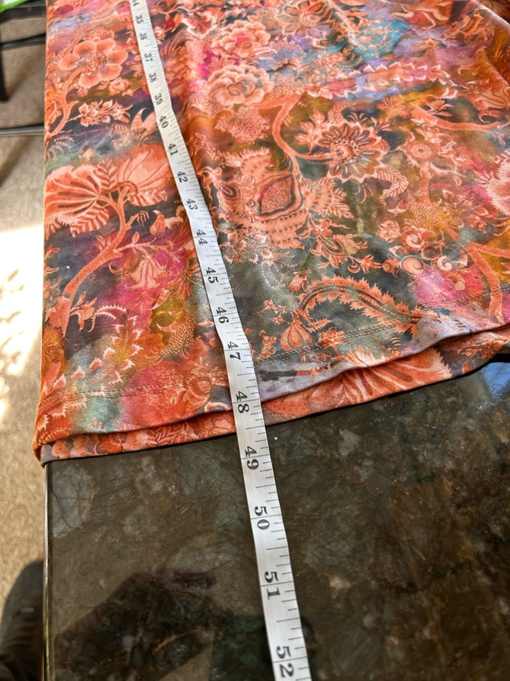 Peruvian Connection sleeveless maxi dress. Whimsical florals. Terracotta. Fairy - Picture 7 of 10